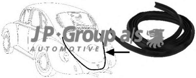 JP GROUP 8185500800 -  Уплотнение, капот двигателя